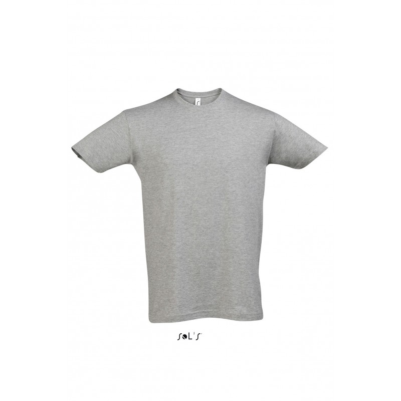 Camiseta laboral manga corta HOMBRE con cuello redondo REGENT Gris Mezcla,...