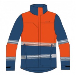 Cazadora alta visibilidad MUJER KINGSMANN STARLIGHT, Azul Marino con Naranja...