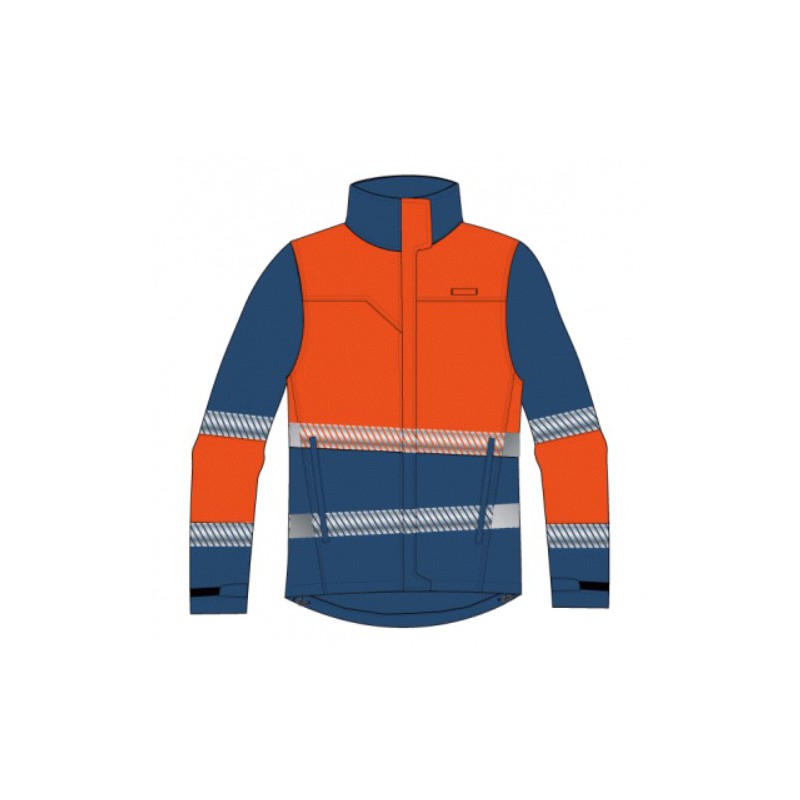 Cazadora alta visibilidad MUJER KINGSMANN STARLIGHT, Azul Marino con Naranja...