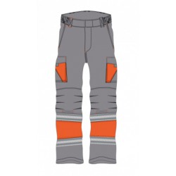 Pantalón alta visibilidad HOMBRE KINGSMANN STARLIGHT para rodilleras, Gris... 1