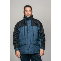 Parka laboral azul y negro COTOS con forro interior