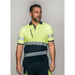 Polo alta visibilidad HOMBRE KINGSMANN STARLIGHT manga corta 100% Poliéster,...