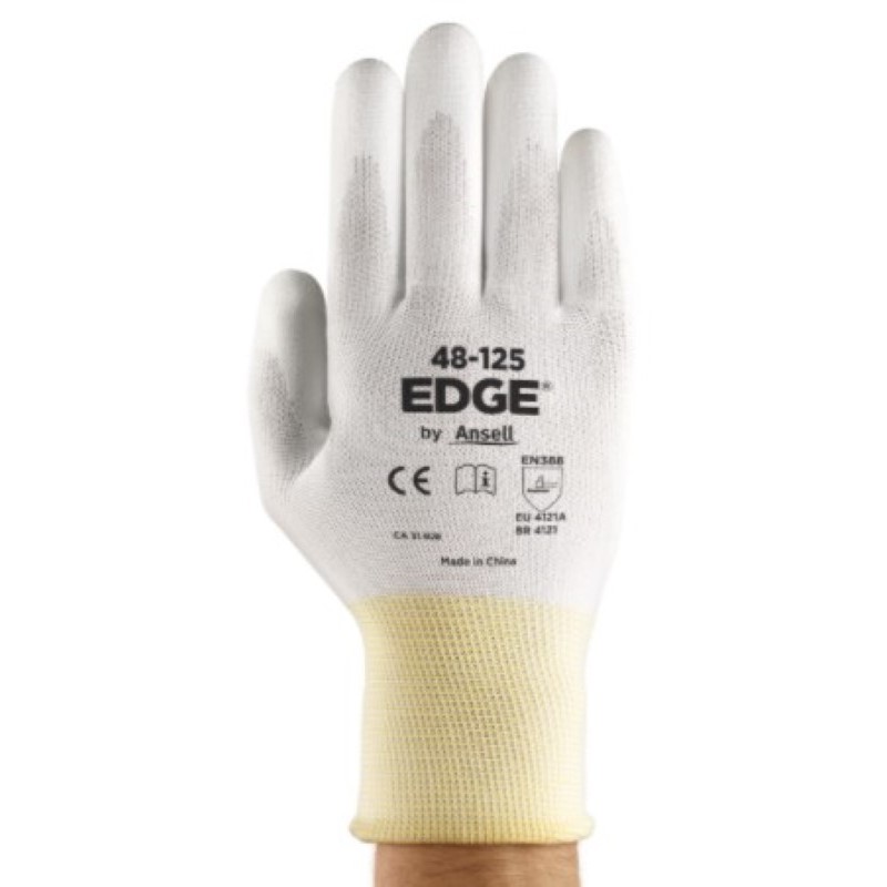 Par de Guantes de Montaje blancos, Edge 48-125, ANSELL