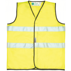 Chaleco de alta visibilidad amarillo LHA 6040 A con bandas 3M