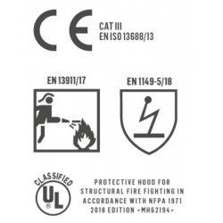 Balaclava para bombero Azul Marino FIREFIGHTER, BUFF 2