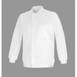 Cazadora laboral con broches ocultos LBA-81, BLANCA, PLAZO 10 días