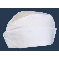 Gorro laboral con rejilla LBA-91, BLANCO, PLAZO 10 días