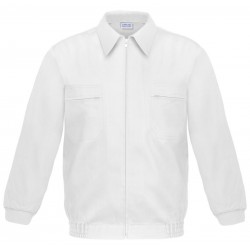 Cazadora laboral BLANCA con cremallera P30BL, PLAZO 10 días