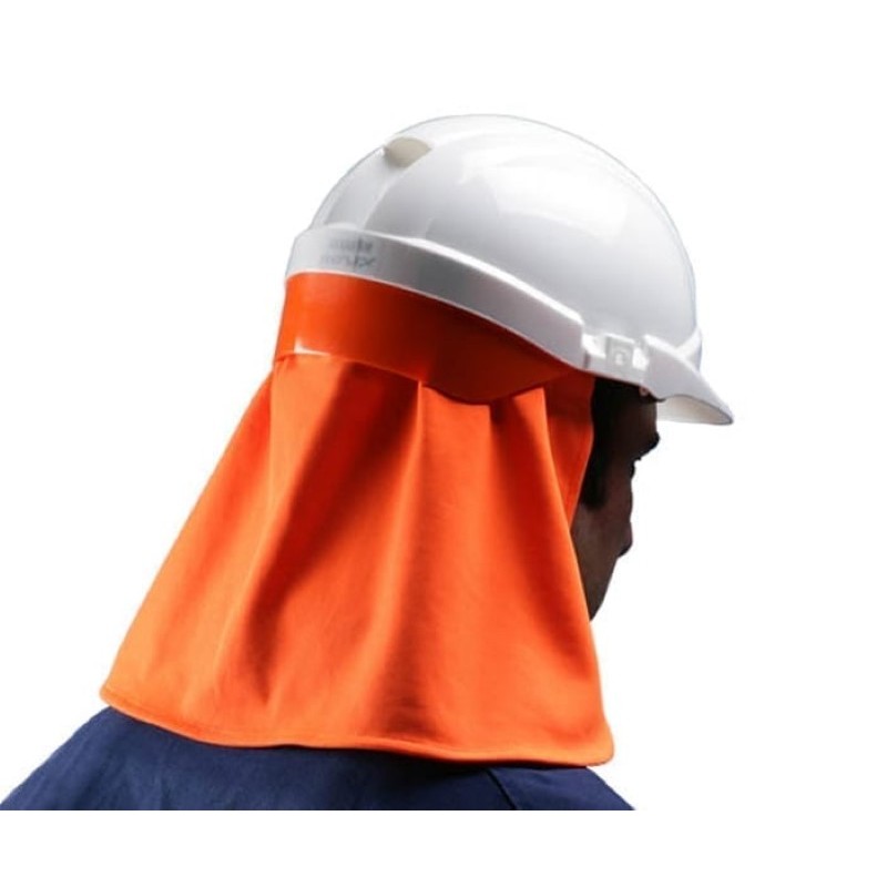 Cubrenucas naranjas flúor S51HVO para cascos, CENTURION