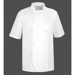 Chaqueta laboral UNISEX COCINA Manga Corta BLANCA, CC601, Plazo 10 días 1