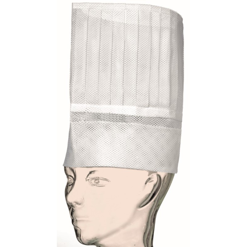 Gorro laboral de COCINA Blanco ALTO GC-605, Plazo 10 días