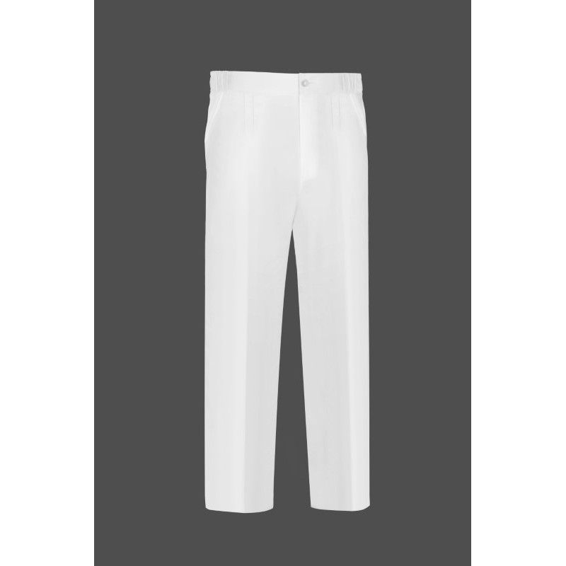 Pantalón laboral UNISEX de COCINA con cremallera Blanco PSU92BL, Plazo 10 días