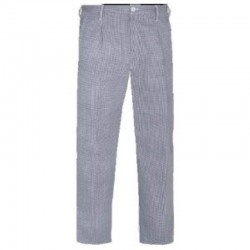 Pantalón laboral HOMBRE de COCINA CON cremallera PU602 pata de gallo 1