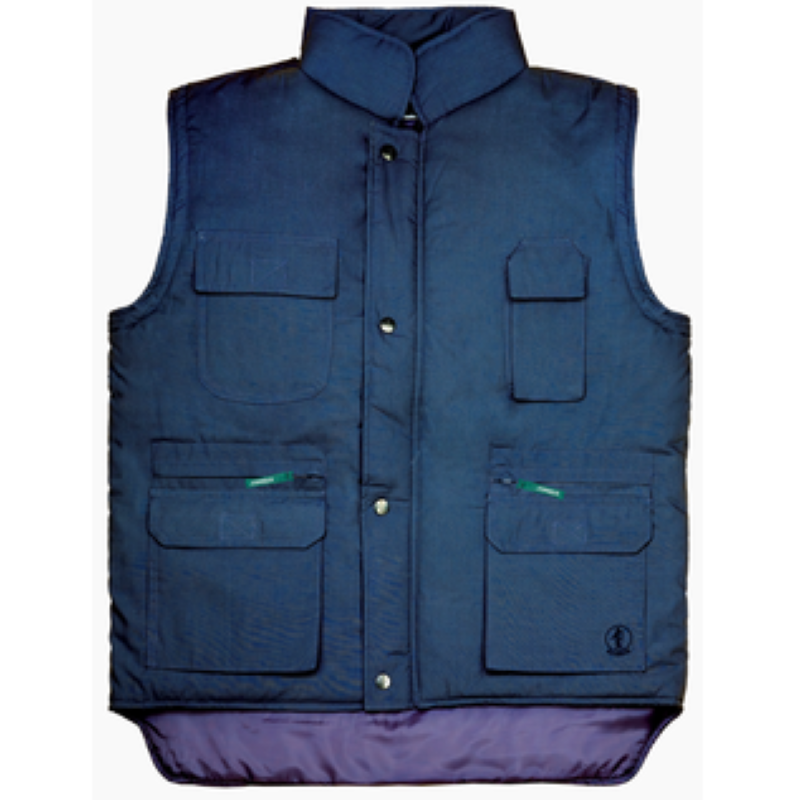 Chaleco laboral multibolsillo ACOLCHADO Azul LHA 6011, JOMIBA