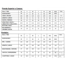 Pijama laboral blanco unisex cuello pico compuesto de chaqueta y pantalón.... 3