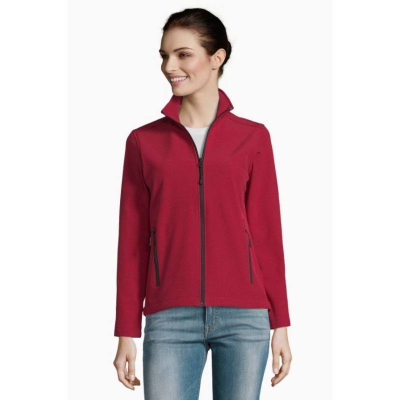 Polar Softshell laboral Mujer color ROJO, mod. RACE, SOLS, PLAZO 10-15 días