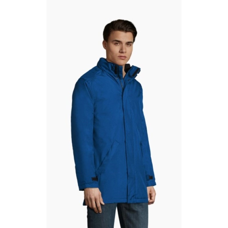Parka laboral Unisex Azul Real con forro ACOLCHADO ROBYN, SOLS, Plazo 10-15 días