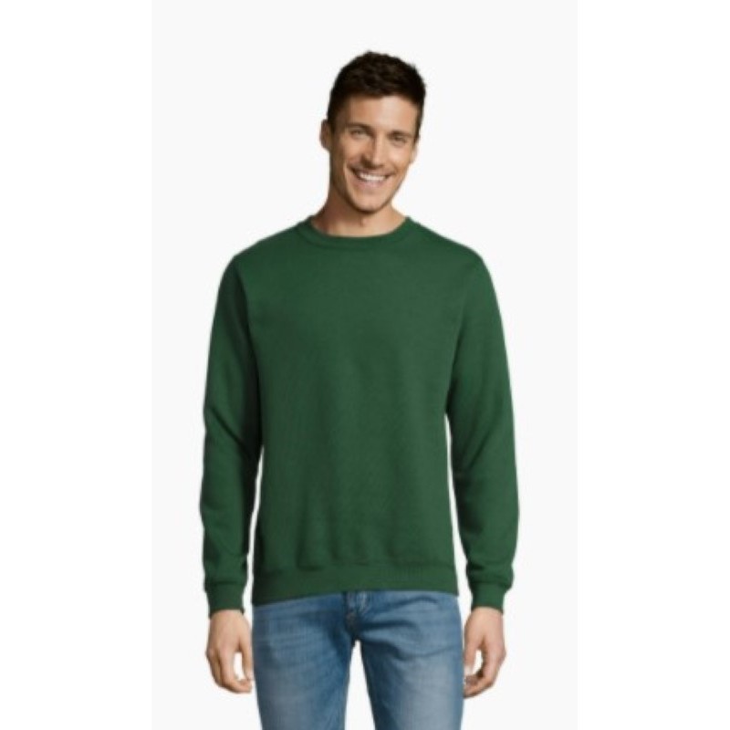 Sudadera laboral Unisex NEW SUPREME verde Botella, PLAZO 10-12 días