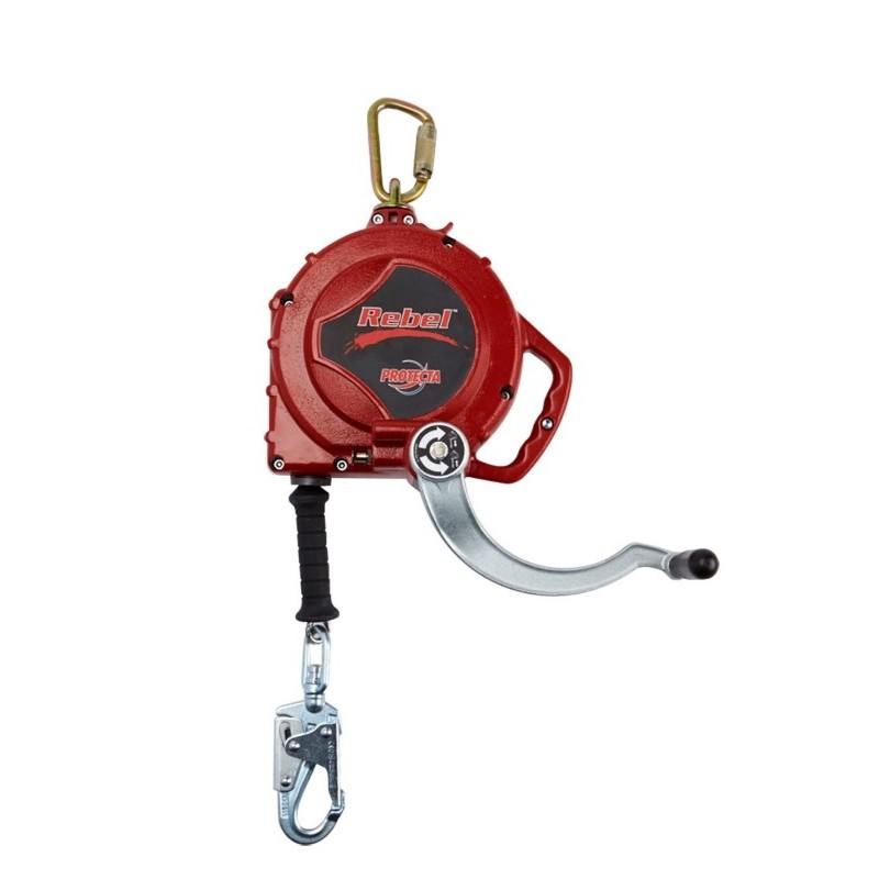 Sistema anticaída retráctil Protecta Rebel de cable de 15 metros, con...