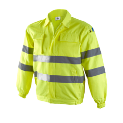 Cazadora multibolsillos de alta visibilidad amarilla flúor Ref. 1053,...
