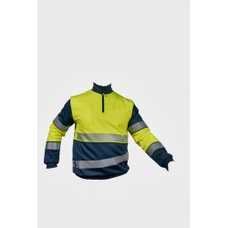 Sudadera alta visibilidad MUJER KINGSMANN STARLIGHT, Azul Marino con Amarillo...