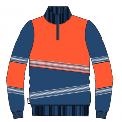 Sudadera alta visibilidad HOMBRE KINGSMANN STARLIGHT, Azul Marino con Naranja...