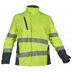 Polar Softshell alta visibilidad HOMBRE MONOCOLOR Amarillo Flúor