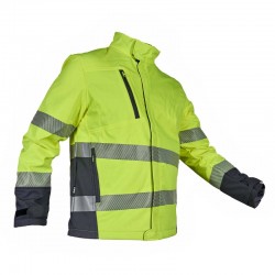 Polar Softshell alta visibilidad HOMBRE MONOCOLOR Amarillo Flúor 3