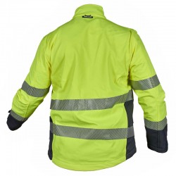 Polar Softshell alta visibilidad HOMBRE MONOCOLOR Amarillo Flúor 4