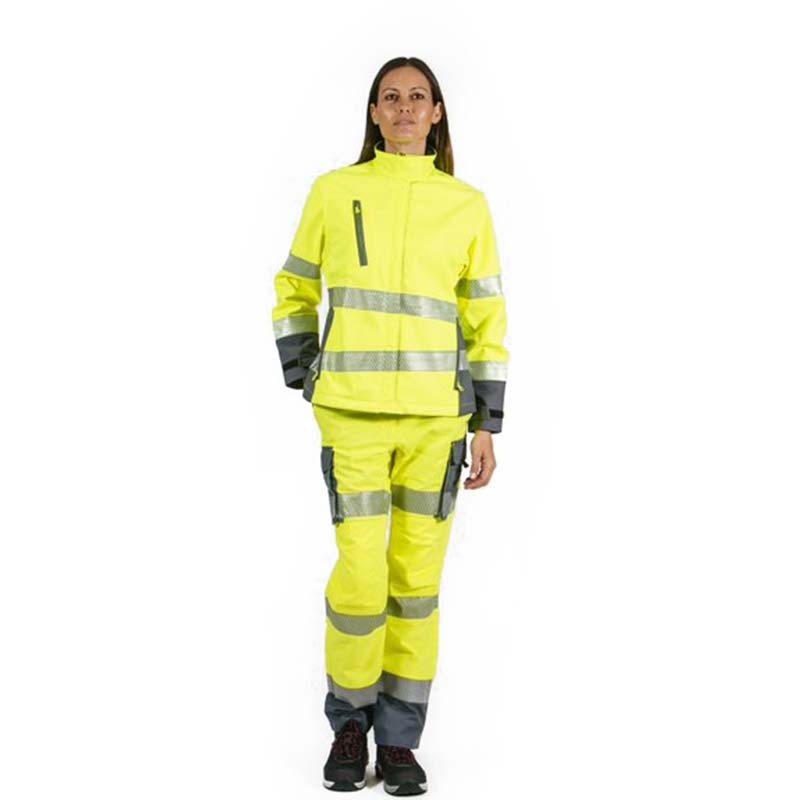 Pantalón alta visibilidad MUJER KINGSMANN STARLIGHT Amarillo Flúor