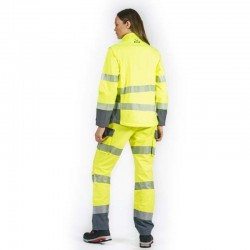 Pantalón alta visibilidad MUJER KINGSMANN STARLIGHT Amarillo Flúor 2