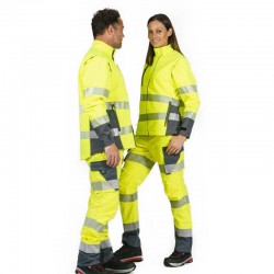 Pantalón alta visibilidad MUJER KINGSMANN STARLIGHT Amarillo Flúor 3