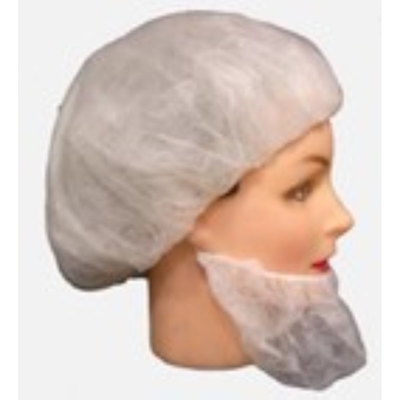 Cubre barbas de polipropileno blanco Caja de 1000 ud.