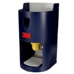 Dispensador 3M ONE TOUCH para botellas de tapones desechables.