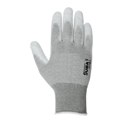 Par de guantes finos de nylon con recubrimiento de poliuretano en palma...