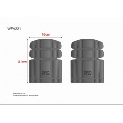 Par de rodilleras de espuma EVA para pantalones STARLIGHT, ref. WFA221 2