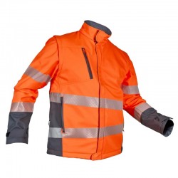 Softshell Polar Naranja Flúor KINGSMANN STARLIGHT Hombre, con mangas...