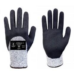 Guantes Anticortes con recubrimiento de nitrilo arenoso NITRIGLAS, Jomiba