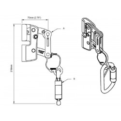 Deslizador Cabloc con mosquetón 3M 6180200