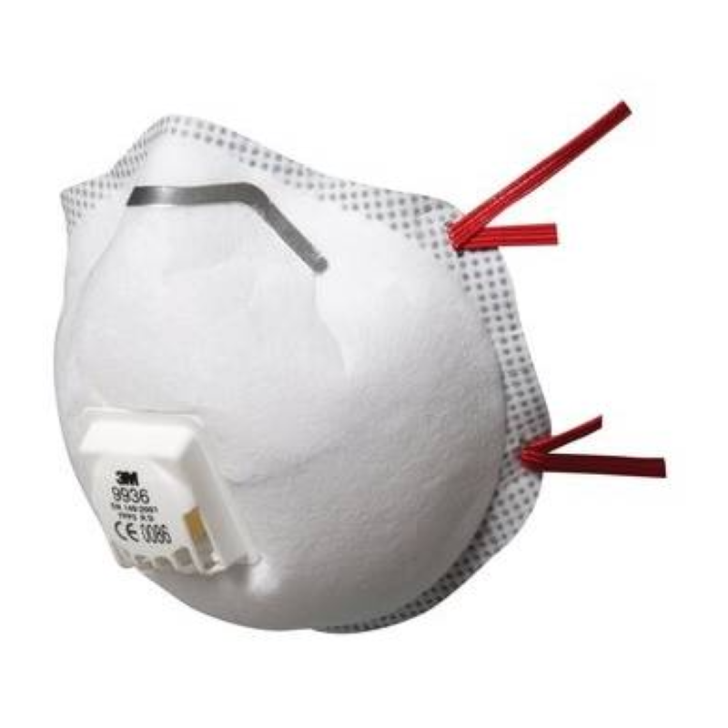 Mascarilla 3M 9936 FFP2 con válvula y con carbón activo para gases ácidos