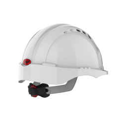 Casco de seguridad industrial EVO®3 Blanco, Ajuste con Rueda, Visera Corta,...