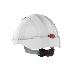 Casco de seguridad industrial EVO®3 Blanco, Ajuste con Rueda, Visera Corta,... 4