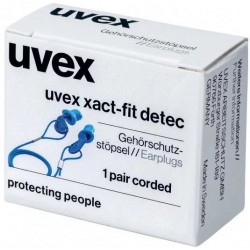 Caja de 50 pares de tapones auditivos detectables SNR: 26dB. UVEX, 2124011