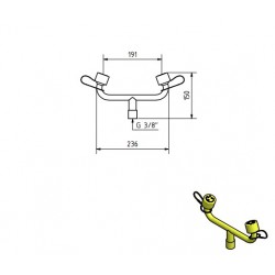 Distribuidor lavaojos en ABS ref 190136 2