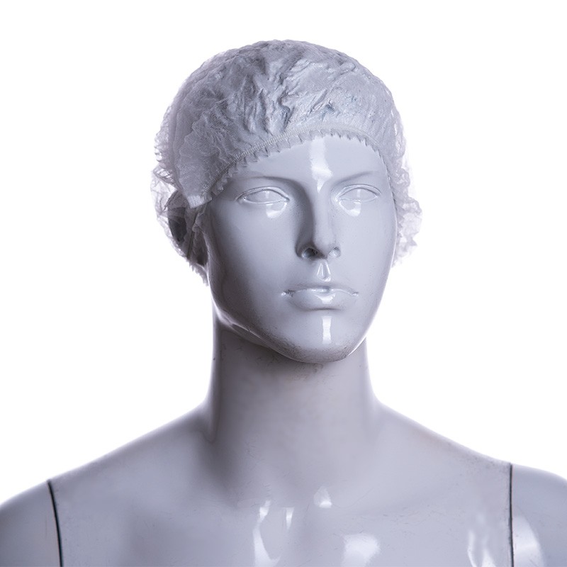 Gorros desechables de polipropileno, color blanco, caja 2.000 unidades
