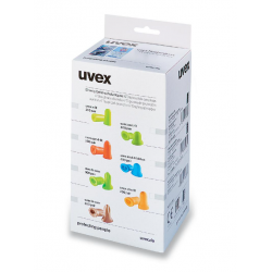 Caja de 400 pares de tapones de repuesto SNR: 26dB. UVEX, 2124013