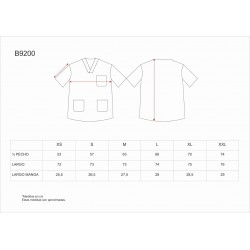 Casaca unisex color morado, ref. B9200, WORKTEAM 3