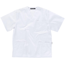 Casaca unisex color blanco, ref. B9200, WORKTEAM