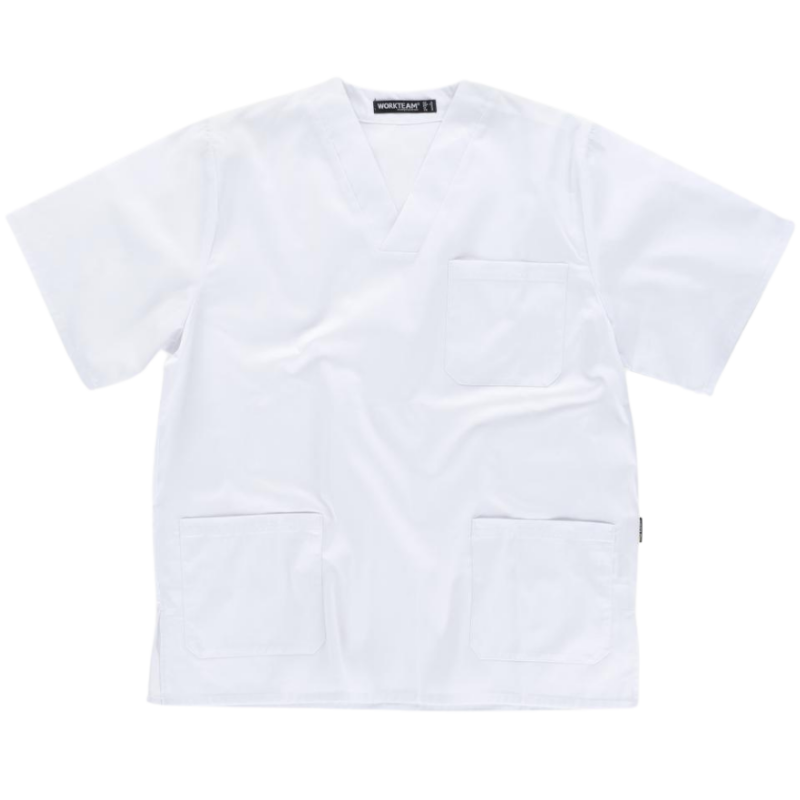Casaca unisex color blanco, ref. B9200, WORKTEAM