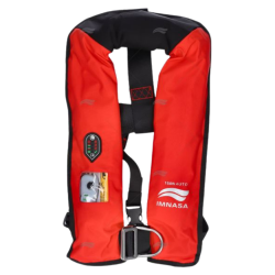 Chaleco salvavidas automático y manual con arnés, MATCH 3 150N, IMNASA